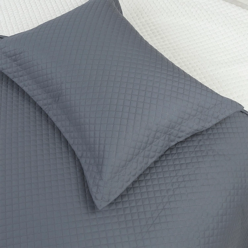 QUILT ANDES SHERPA LISO GRIS 1.5 PLAZA - 3