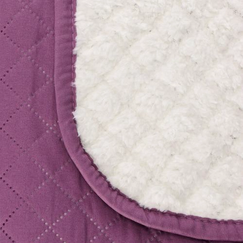 QUILT ANDES SHERPA LISO MORADO 2 PLAZAS - 3