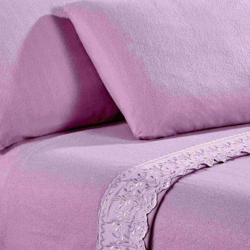 SABANA ANDES POLAR BRODERIE MORADO 2 PLAZAS - 1