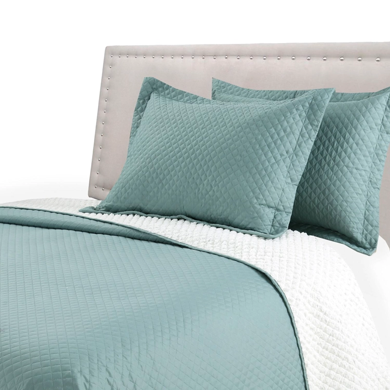 QUILT ANDES SHERPA LISO VERDE 1.5 PLAZA - 2