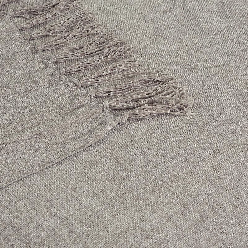 MANTA ANDES LISA 125X150  GRIS - 3