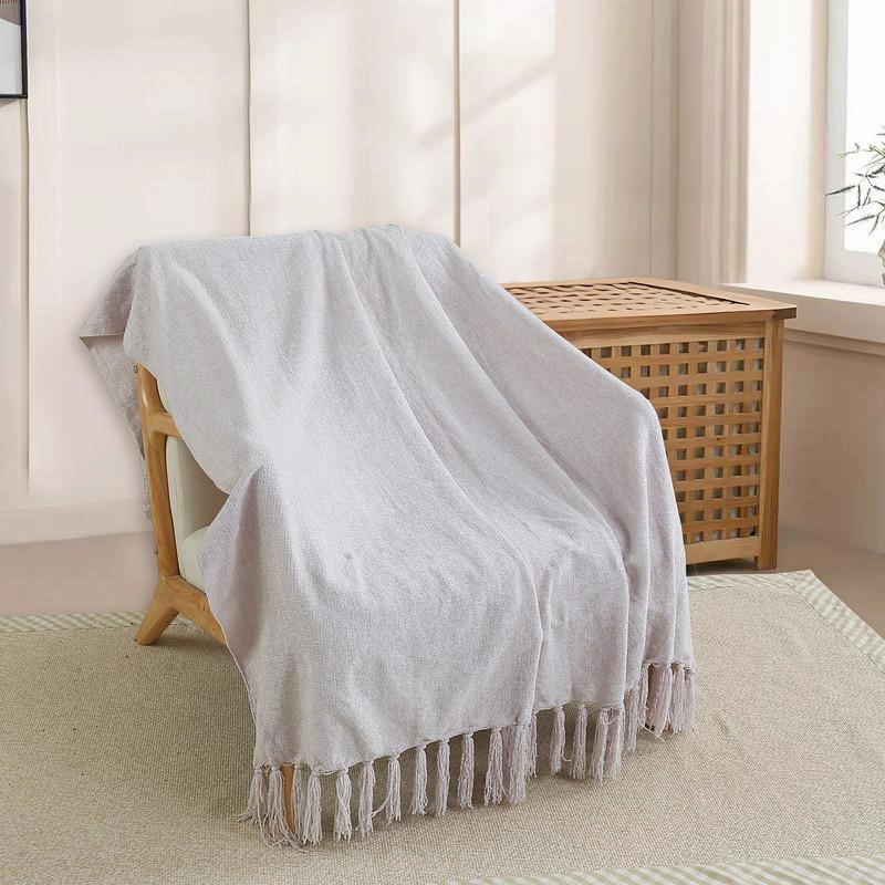 MANTA ANDES LISA 125X150  BEIGE - 1