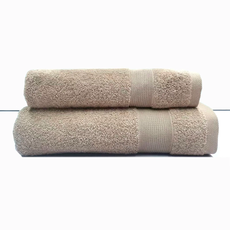 JUEGO TOALLA ANDES 2 PIEZAS LISA BEIGE - 1