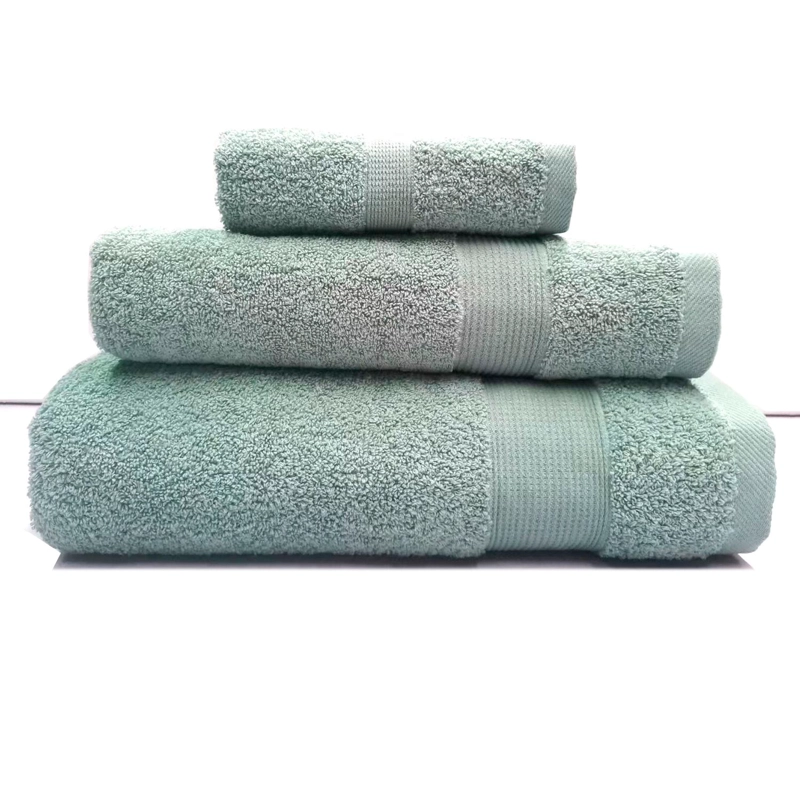 JUEGO TOALLA ANDES 3 PIEZAS LISA AQUA - 1