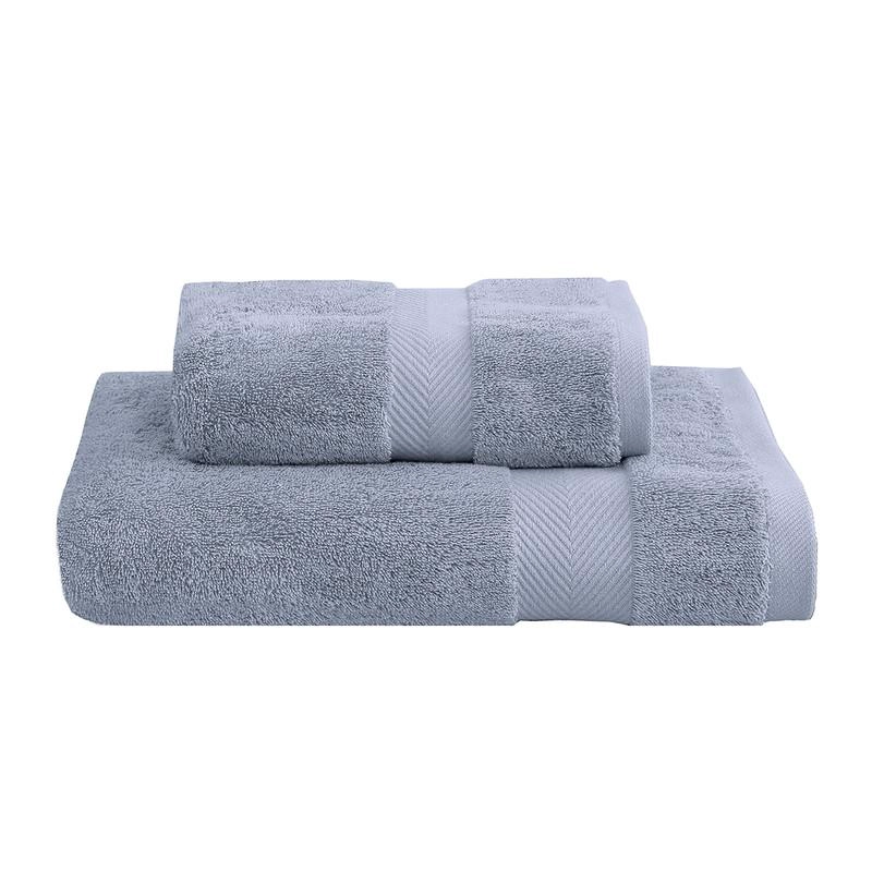 JUEGO TOALLA ANDES 2 PIEZAS 600 GR GRIS - 1
