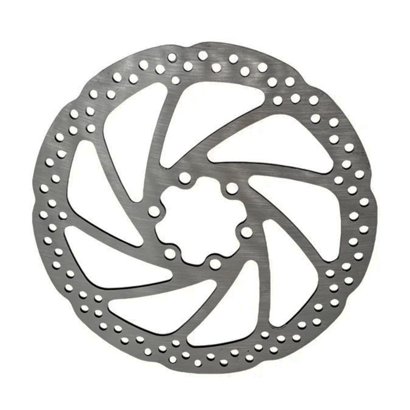 DISCO DE FRENO BICICLETA 160MM 6 HOYOS CROMADO - 3