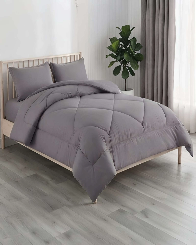 JUEGO DE CAMA SUPER KING PLUMON NORDICO ULTRA SUAVE Y PACK DE SABANAS - 1