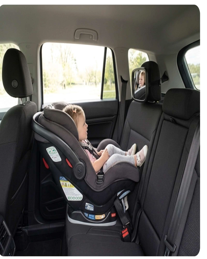 ESPEJO RETROVISOR AUTO PARA BEBE  XL CON GIRO 360° CORREAS AJUSTABLES - 3