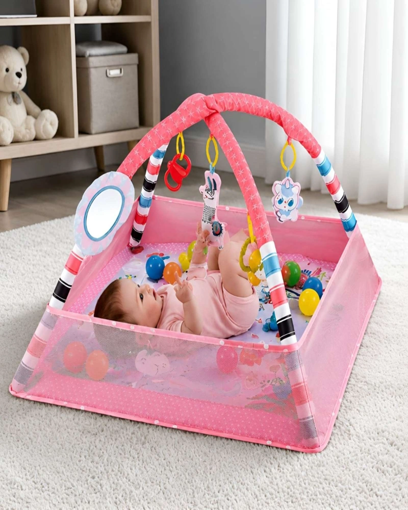 CENTRO DE ESTIMULACION PARA BEBE  2 EN 1 GIMNASIO Y PISCINA DE PELOTAS - 3