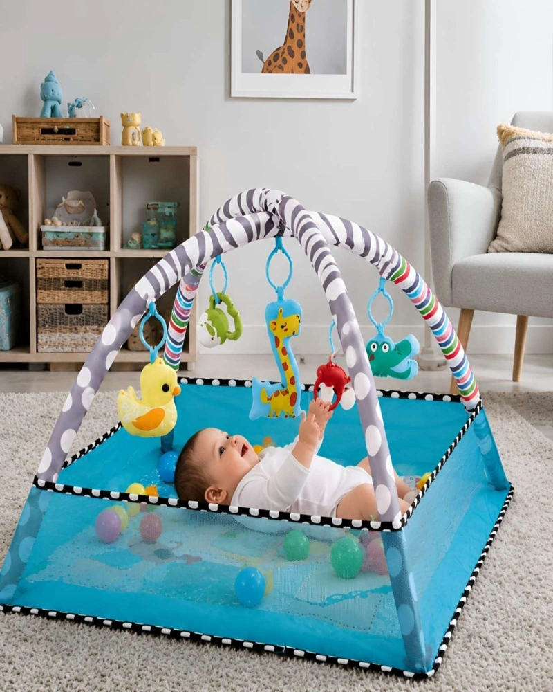 CENTRO DE ESTIMULACION PARA BEBE  2 EN 1 GIMNASIO Y PISCINA DE PELOTAS - 3