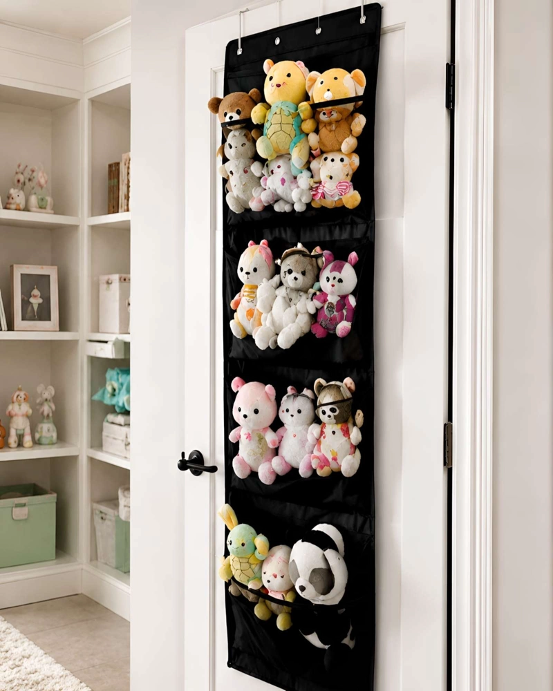 ESTANTERIA COLGANTE DE PUERTA ORGANIZADOR DE PELUCHES JUGUETES MALLA - 3
