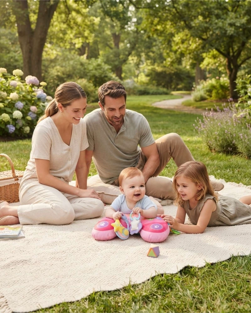 ALMOHADA SENSORIAL PARA BEBE  CON ACCESORIOS PARA ESTIMULACION TEMPRANA - 5