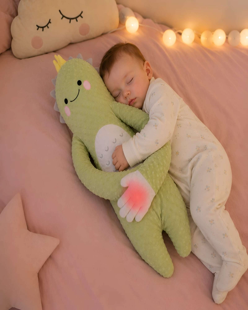 PELUCHE CALMANTE PARA BEBE  CON VIBRACION Y SONIDOS RELAJANTES PARA DORMIR - 2