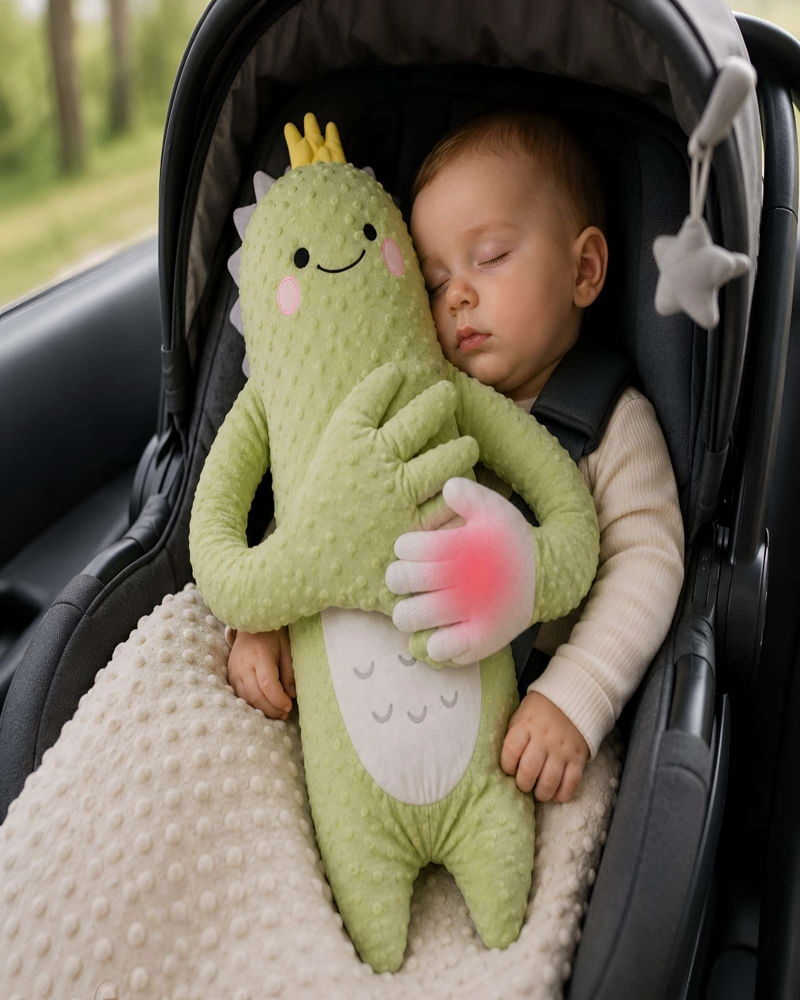 PELUCHE CALMANTE PARA BEBE  CON VIBRACION Y SONIDOS RELAJANTES PARA DORMIR - 3