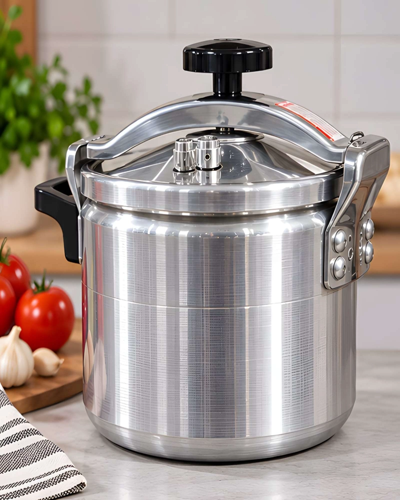 OLLA EXPRESS 10 LITROS FASTCOOK ALUMINIO CON VALVULAS DE SEGURIDAD Y TAPA - 1