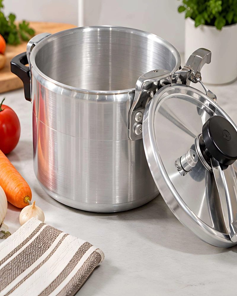 OLLA EXPRESS 10 LITROS FASTCOOK ALUMINIO CON VALVULAS DE SEGURIDAD Y TAPA - 3