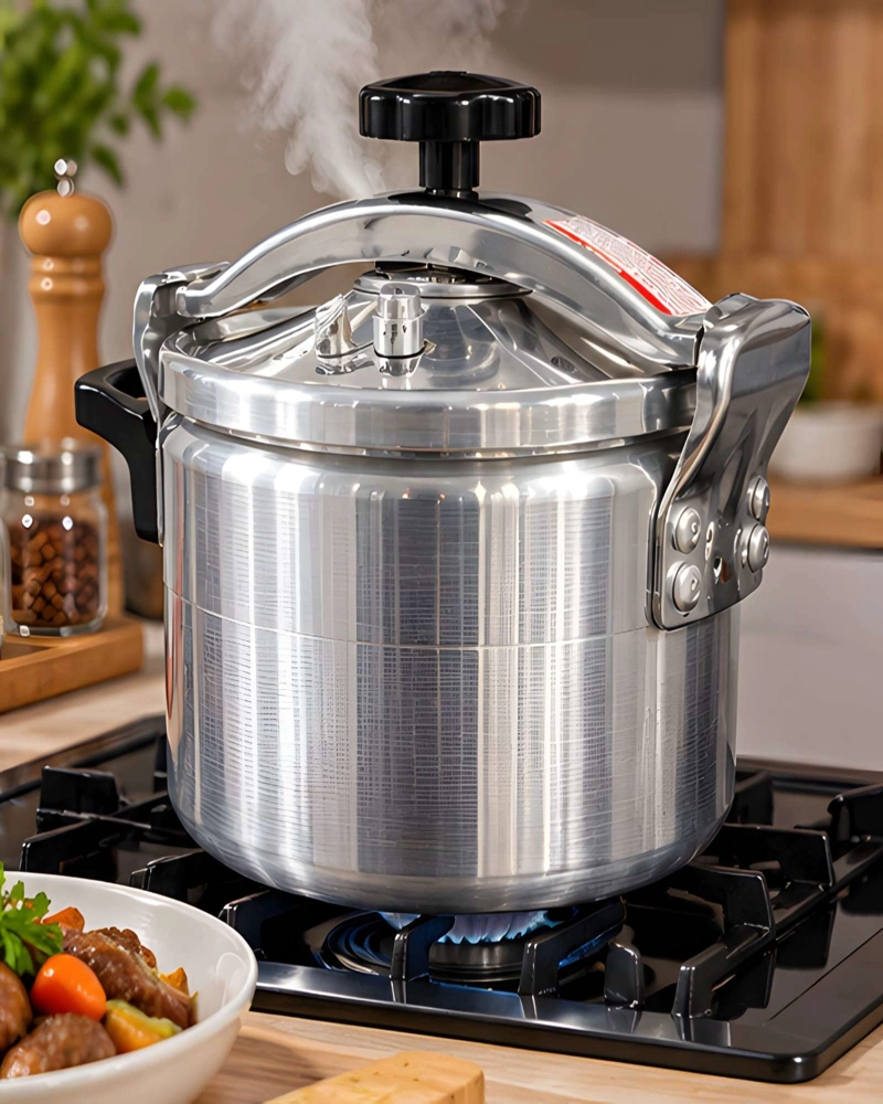 OLLA EXPRESS 10 LITROS FASTCOOK ALUMINIO CON VALVULAS DE SEGURIDAD Y TAPA - 4