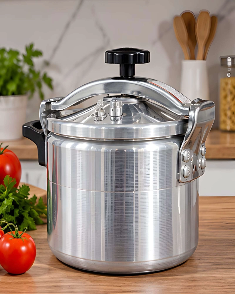 OLLA EXPRESS 8 LITROS FASTCOOK ALUMINIO CON FONDO DIFUSOR MULTICOCINA - 3