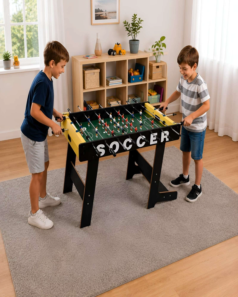 FUTBOLITO TACA TACA DE MESA CON PATAS 117CM PARA NIÑO Y ADULTO  JUGUETE RECREATIVO SALA DE JUEGOS - 1