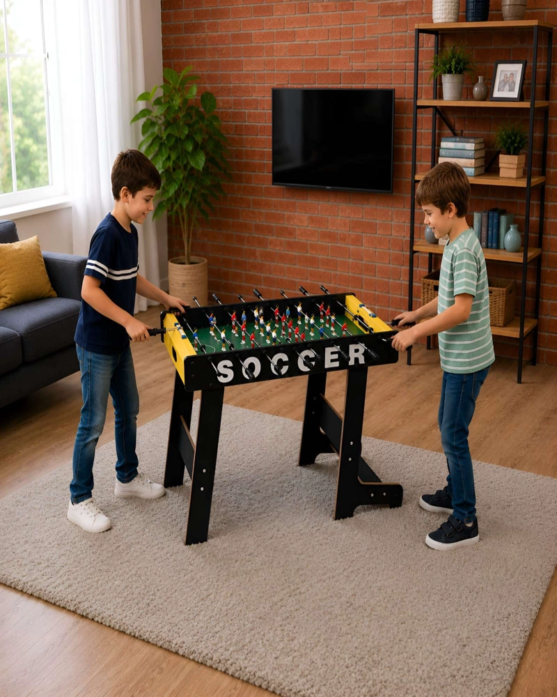 FUTBOLITO TACA TACA DE MESA CON PATAS 117CM PARA NIÑO Y ADULTO  JUGUETE RECREATIVO SALA DE JUEGOS - 2