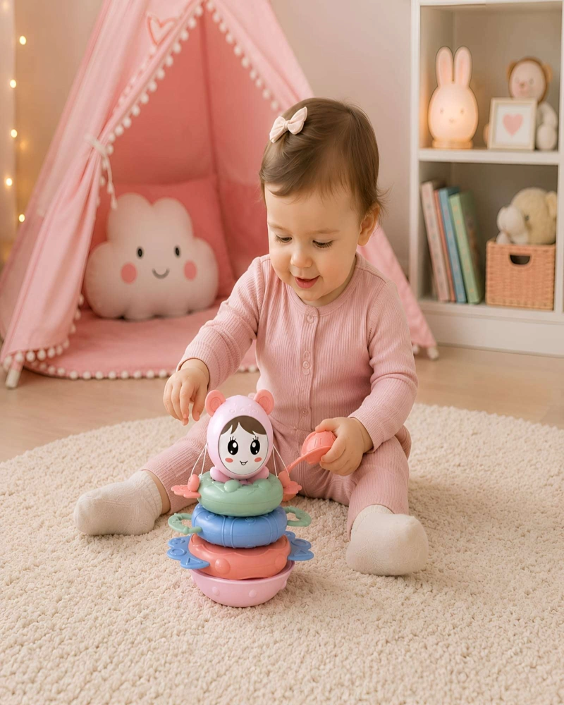 SONAJERO MORDEROR INTERACTIVO PARA BEBE S APILABLE - 1