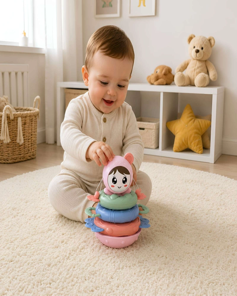 SONAJERO MORDEROR INTERACTIVO PARA BEBE S APILABLE - 2