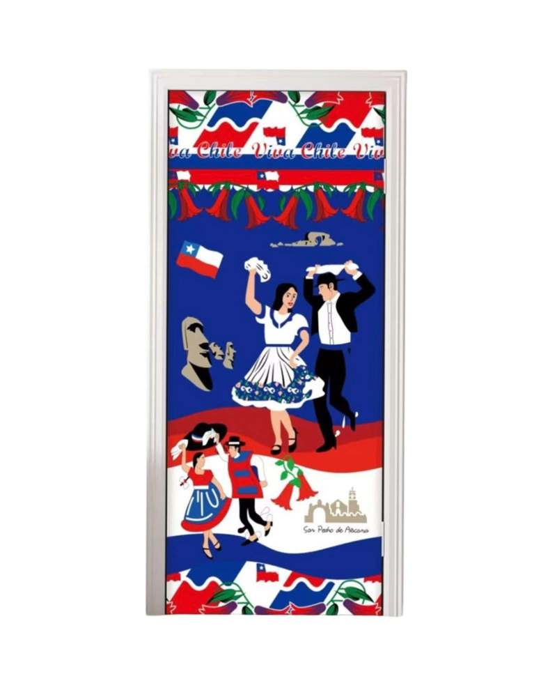 FUNDA ELASTICA DE POLIE STER PARA PUERTA FIESTAS PATRIAS 105 CM X 210 CM - 6
