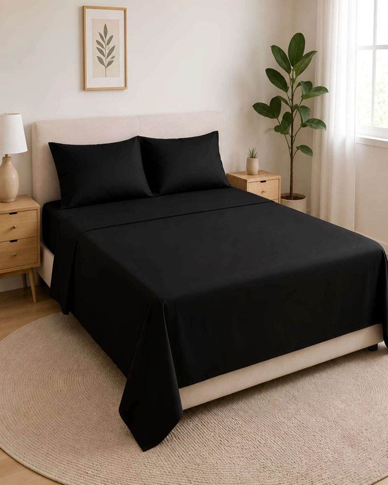 JUEGO DE SABANAS KING 500 HILOS BAJERA ELASTICA 180X200X30 CM - 1