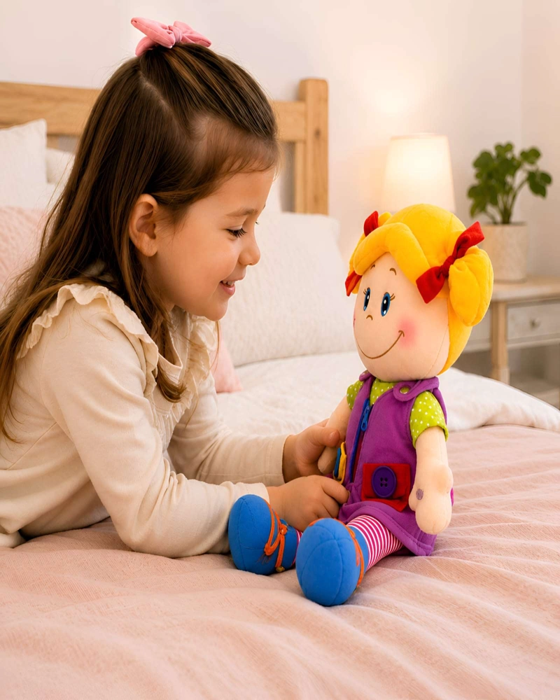MUNECA INFANTIL INTERACTIVA PARLANTE IDIOMAS Y SONIDOS DIDACTICOS - 1
