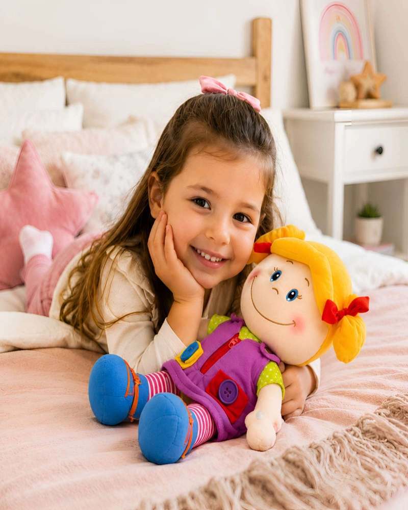 MUNECA INFANTIL INTERACTIVA PARLANTE IDIOMAS Y SONIDOS DIDACTICOS - 2