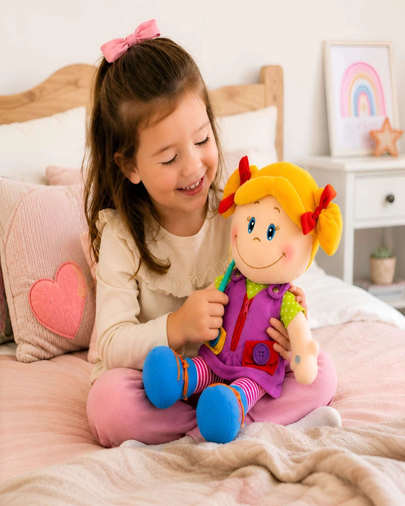 MUNECA INFANTIL INTERACTIVA PARLANTE IDIOMAS Y SONIDOS DIDACTICOS - 3