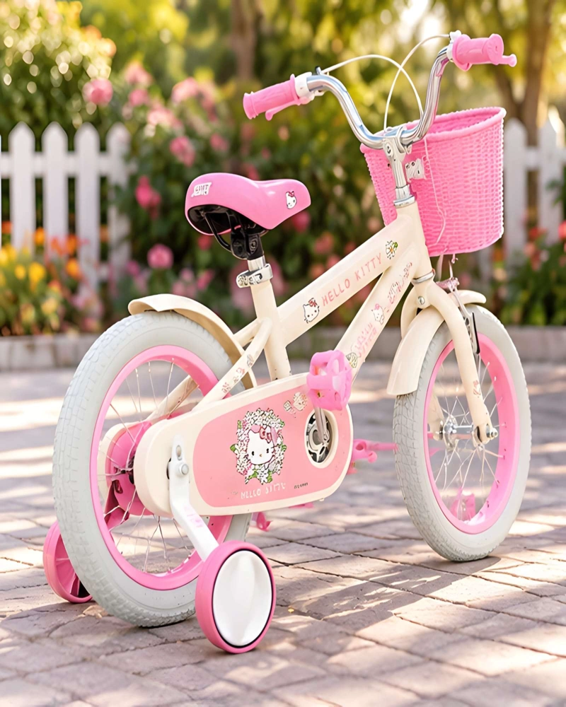 BICICLETA INFANTIL 14 PULGADAS CON RUEDAS LATERALES Y CANASTO - 3