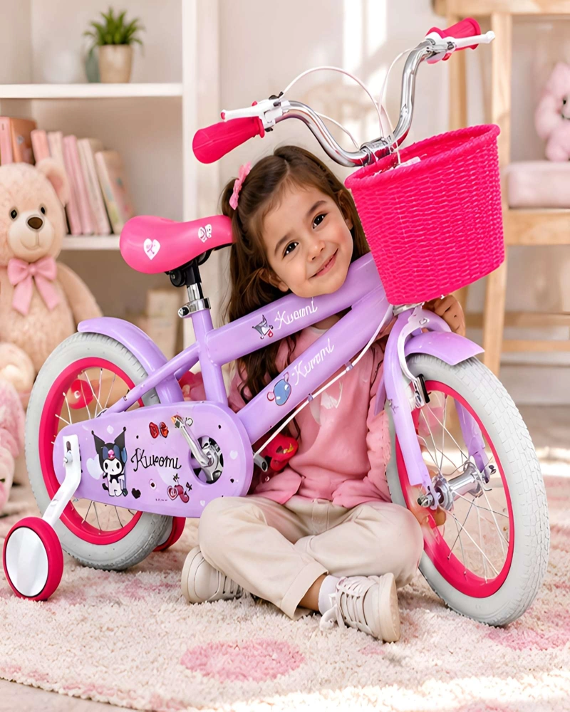 BICICLETA INFANTIL 14 PULGADAS CON RUEDAS LATERALES Y CANASTO - 2