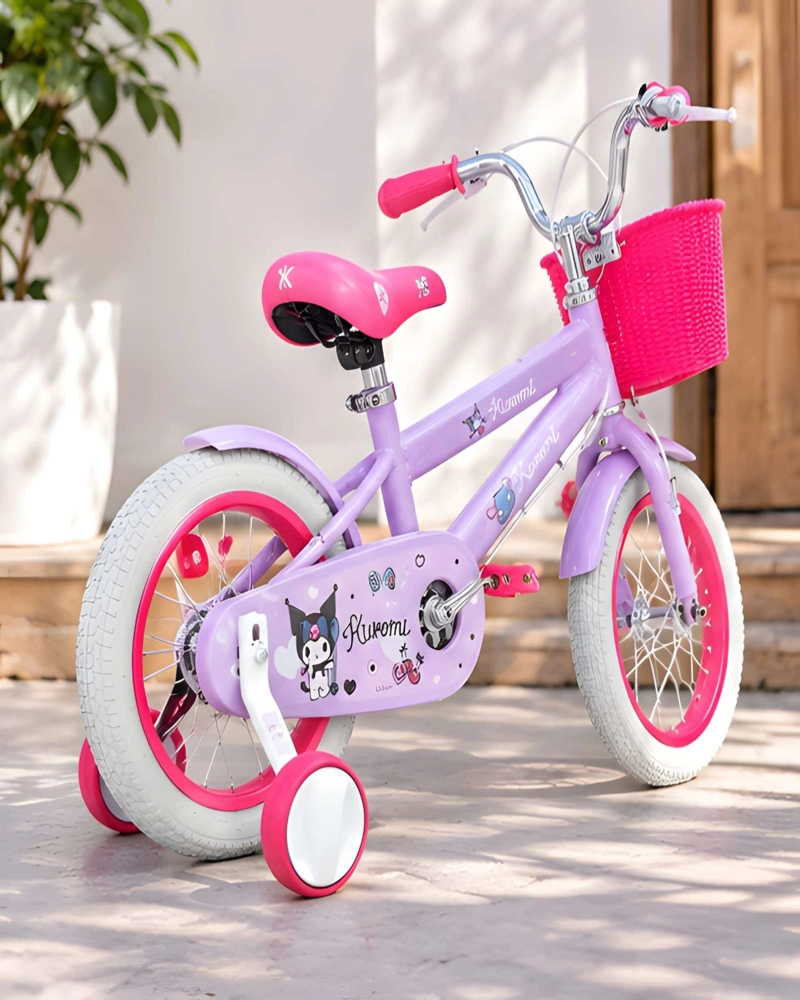BICICLETA INFANTIL 14 PULGADAS CON RUEDAS LATERALES Y CANASTO - 3