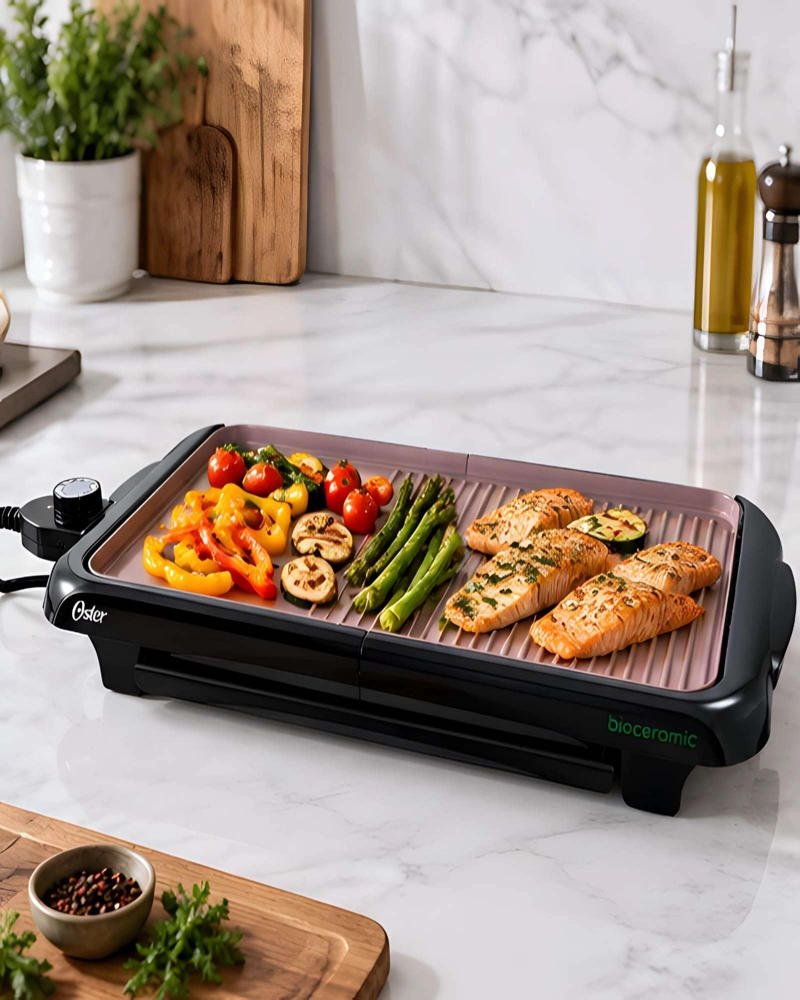 PLANCHA Y ASADOR ELE CTRICO MULTIFUNCIONAL CON CONTROL DE TEMPERATURA - 2