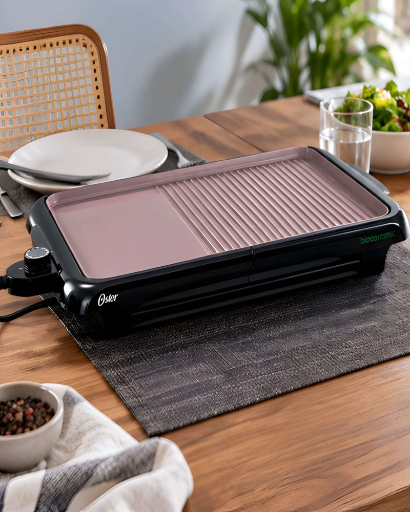 PLANCHA Y ASADOR ELE CTRICO MULTIFUNCIONAL CON CONTROL DE TEMPERATURA - 4