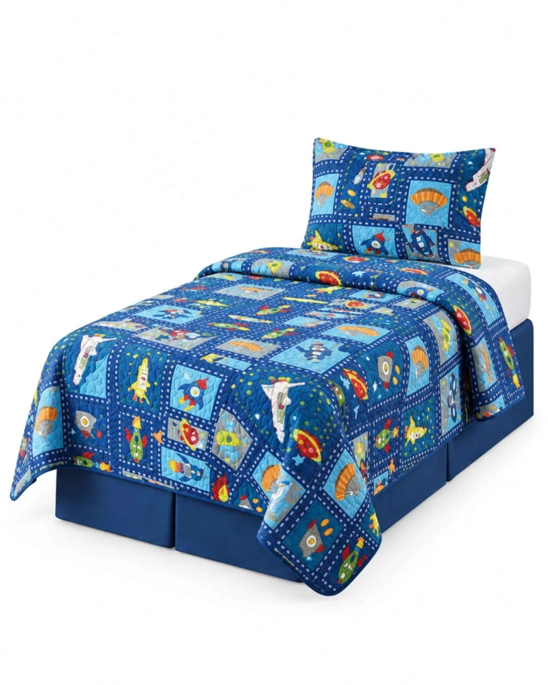 CUBRECAMA 1.5 PLAZAS CON FUNDA Y ALMOHADA INCLUIDA - 6