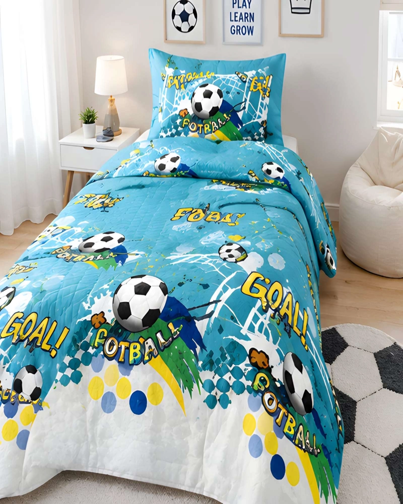 CUBRECAMA 1.5 PLAZAS Y FUNDA DE ALMOHADA - 1