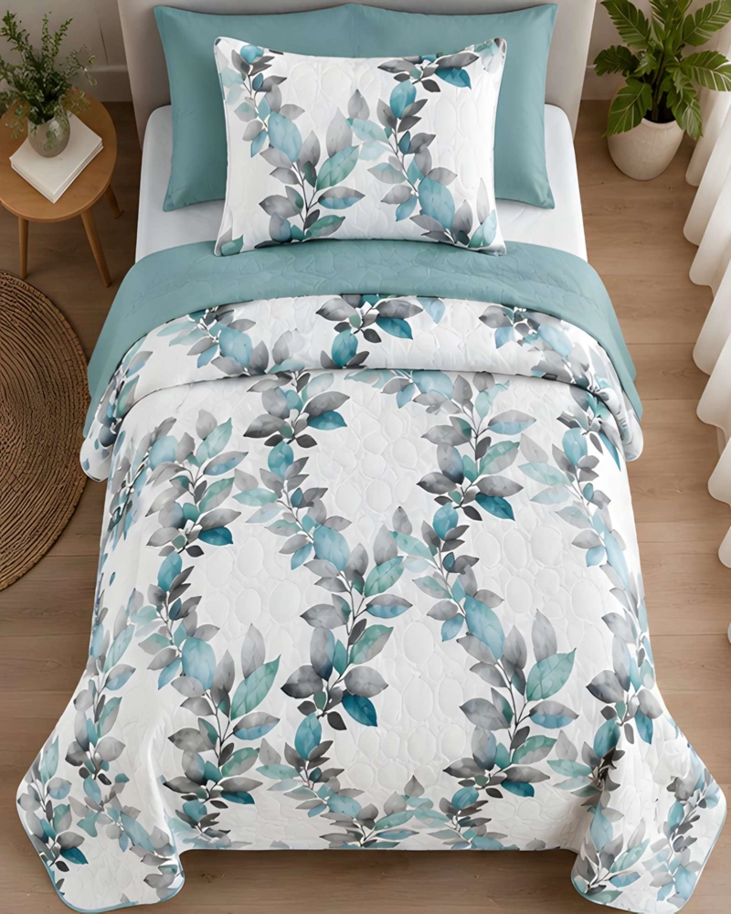 CUBRECAMA 1.5 PLAZAS Y FUNDA DE ALMOHADA - 3
