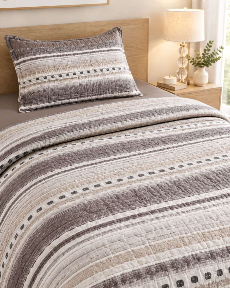 CUBRECAMA 1.5 PLAZAS CON FUNDA Y ALMOHADA INCLUIDA - 5