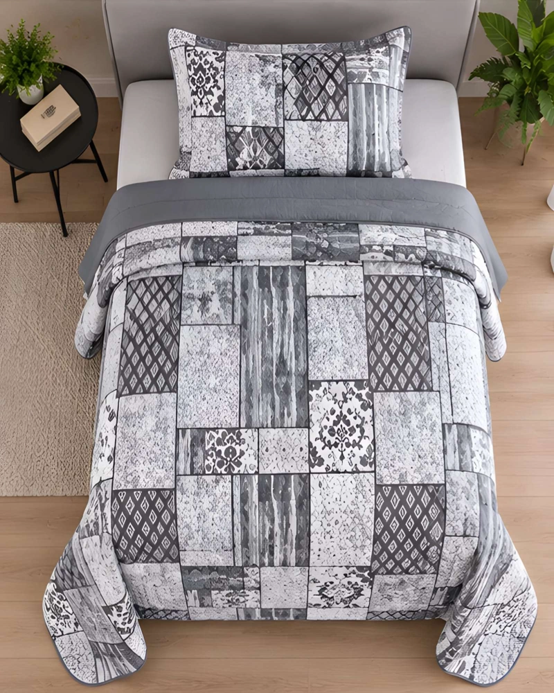 CUBRECAMA 1.5 PLAZAS Y FUNDA DE ALMOHADA - 3