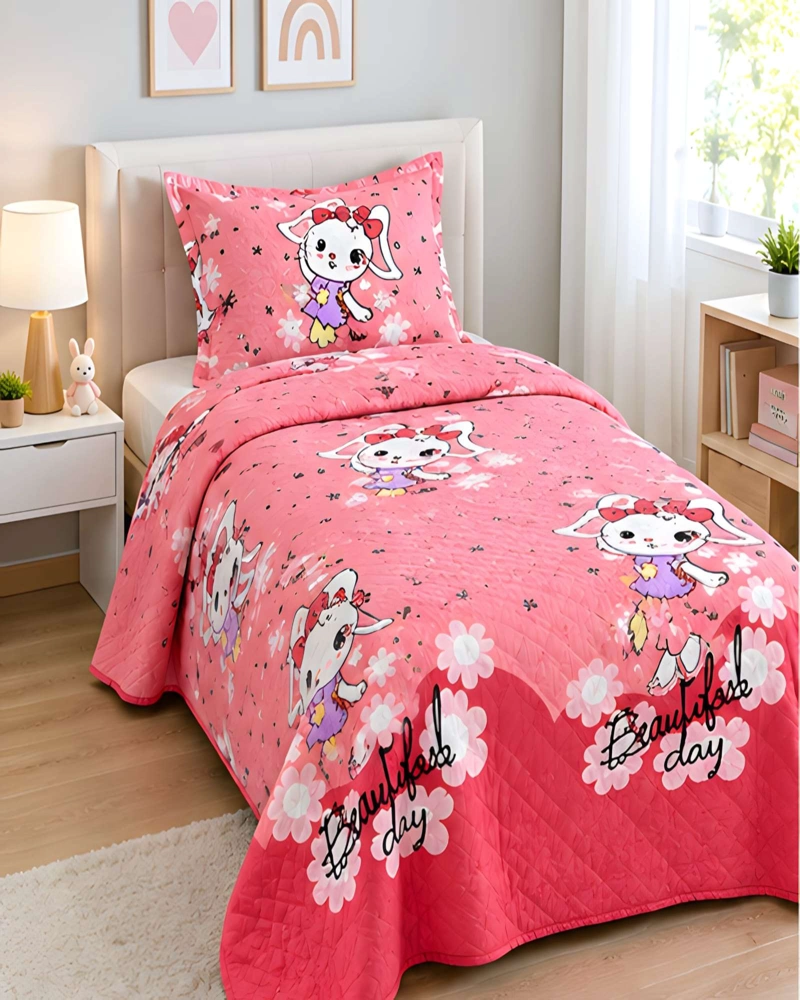 CUBRECAMA 1.5 PLAZAS Y FUNDA DE ALMOHADA - 2