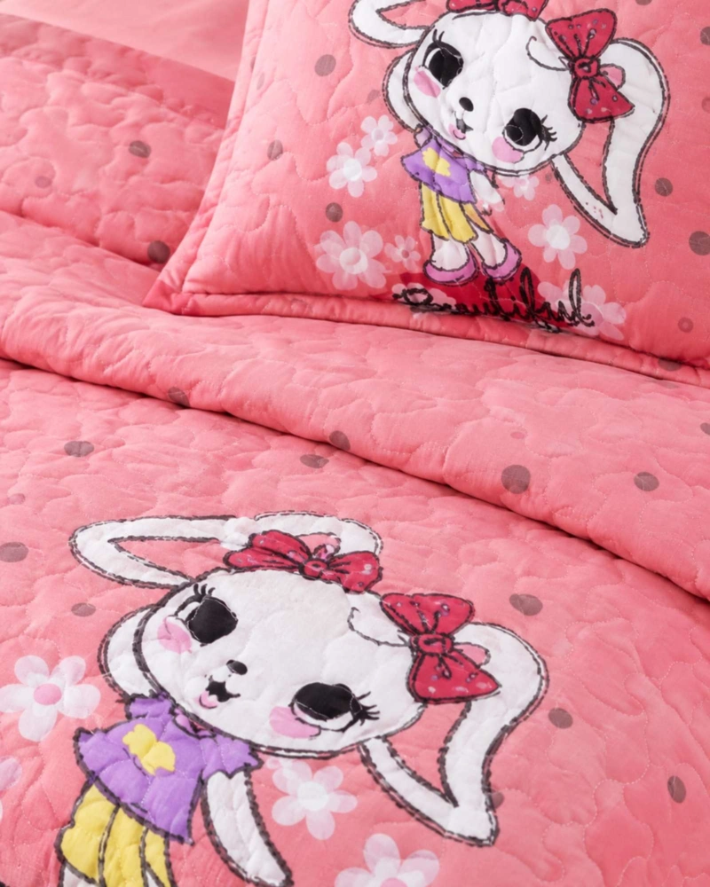 CUBRECAMA 1.5 PLAZAS Y FUNDA DE ALMOHADA - 4