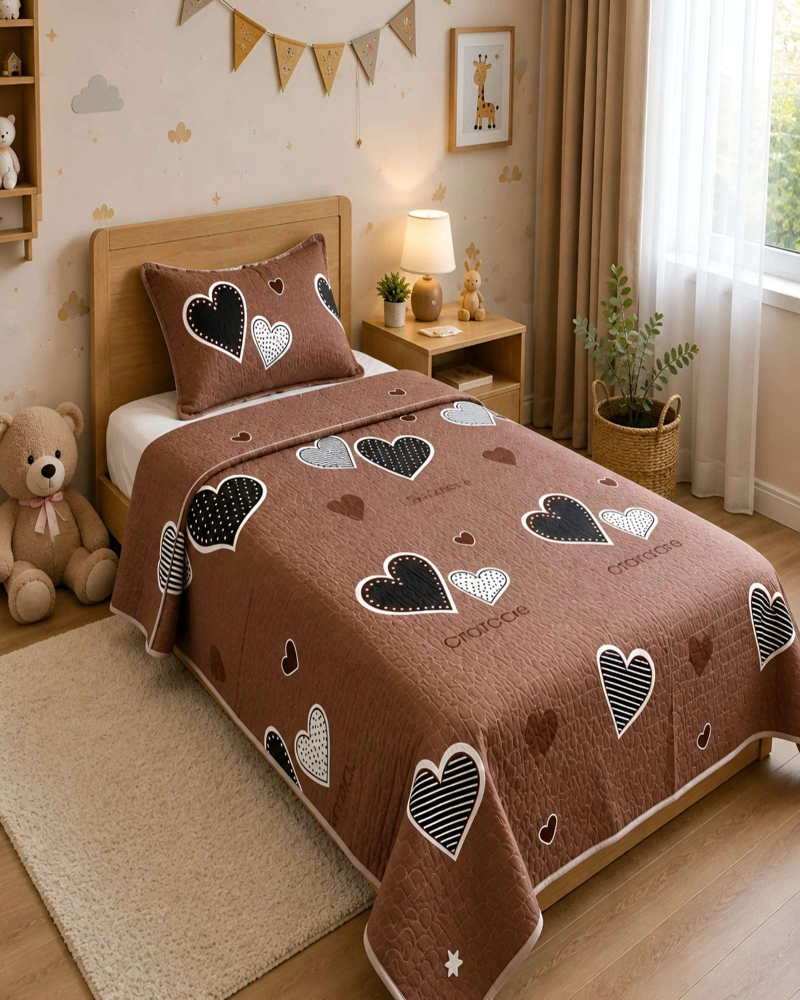 PACK QUILT 1.5 PLAZAS SUAVE LIGERO TRANSPIRABLE CON ALMOHADA Y FUNDA A JUEGO - 1
