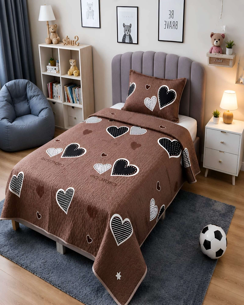 PACK QUILT 1.5 PLAZAS SUAVE LIGERO TRANSPIRABLE CON ALMOHADA Y FUNDA A JUEGO - 3