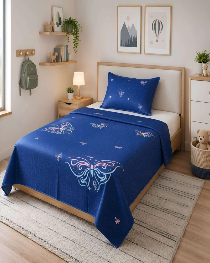PACK QUILT 1.5 PLAZAS SUAVE LIGERO TRANSPIRABLE CON ALMOHADA Y FUNDA A JUEGO - 1