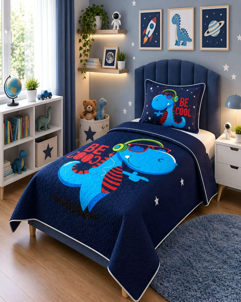 PACK QUILT 1.5 PLAZAS SUAVE LIGERO TRANSPIRABLE CON ALMOHADA Y FUNDA A JUEGO - 1