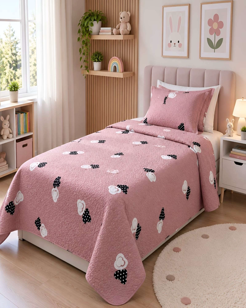PACK QUILT 1.5 PLAZAS SUAVE LIGERO TRANSPIRABLE CON ALMOHADA Y FUNDA A JUEGO - 3