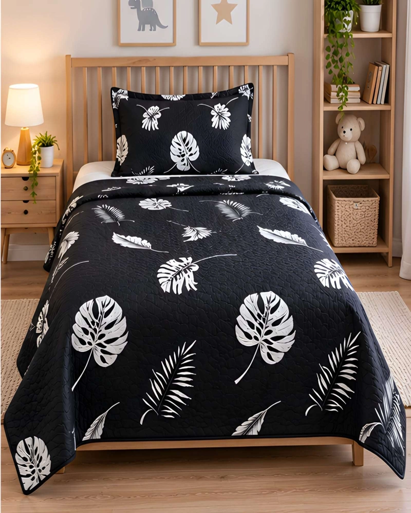 CONJUNTO CUBRECAMA 1.5 PLAZAS CON ALMOHADA Y FUNDA - 4