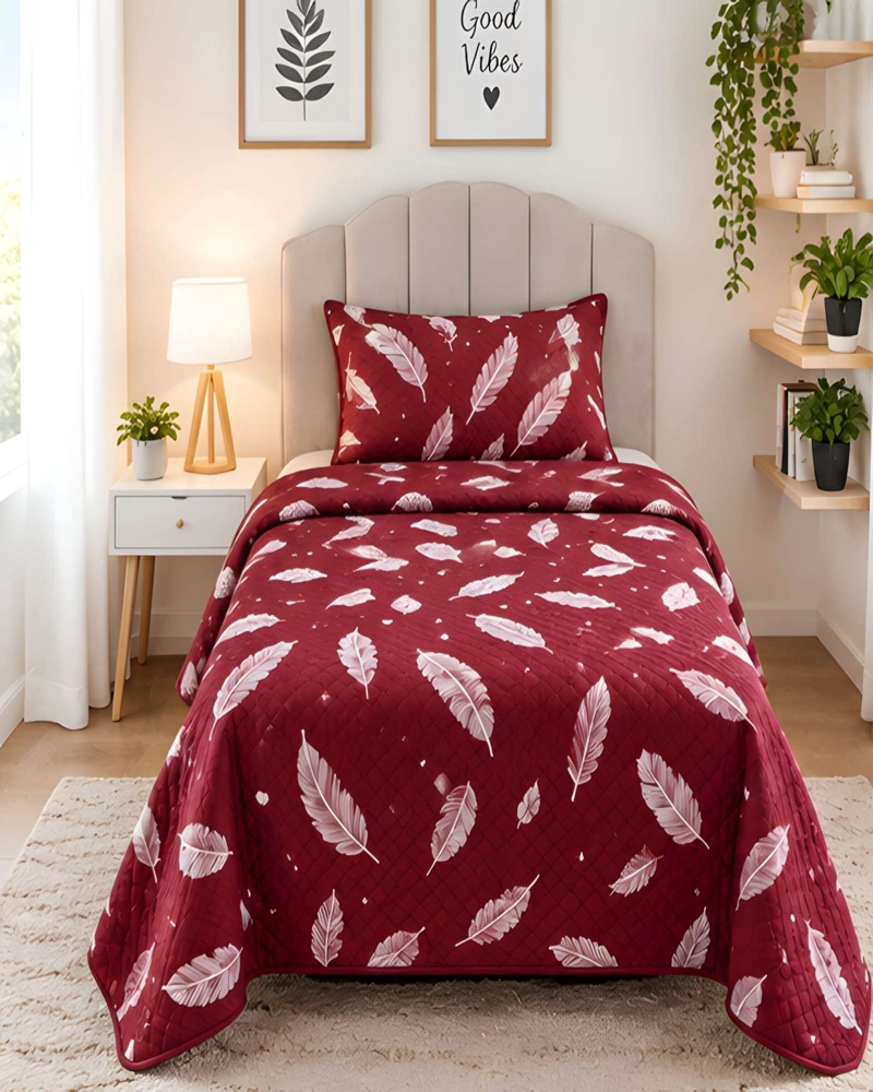 CONJUNTO CUBRECAMA 1.5 PLAZAS CON ALMOHADA Y FUNDA - 3